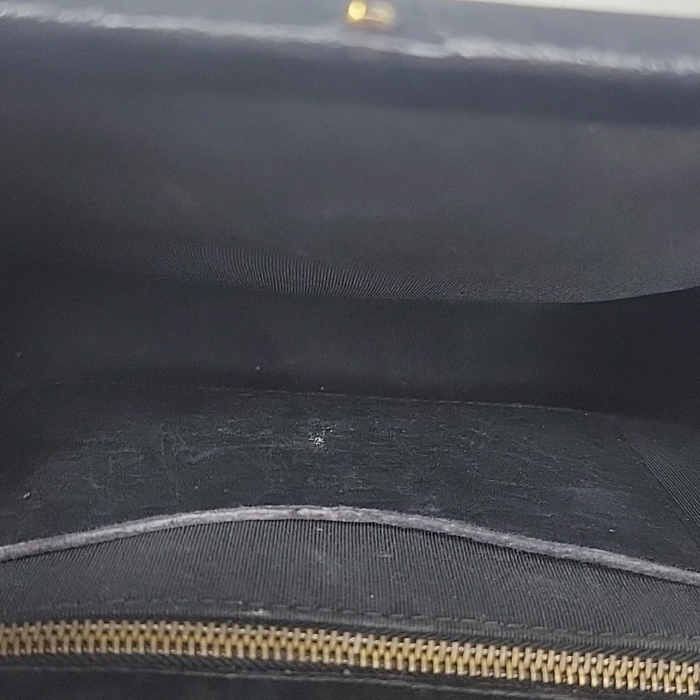 ×MODELL VINTAGE GOLD PFEIL Black‎ Leather Purse
